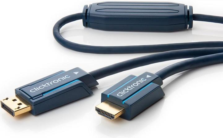 Image du produit clicktronic DisplayPort — HDMI (Typ A) (1 m, DisplayPort, HDMI)