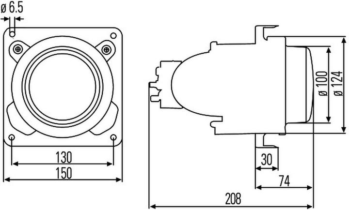 Immagine prodotto Hella Inserto per faro alogeno DE per VOLVO HYMER KNAUS VDL