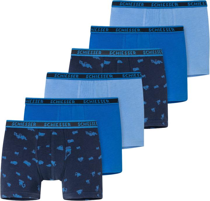 Produktbild Schiesser 6er Pack Kids Boys 95/5 Organic Cotton Shorts / Pants (140, 6er Pack)