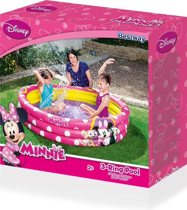 Produktbild Bestway 3-Ring Pool, 282 L, Round, 2 yr(s), Minnie Mouse, Vinyl, Multicolour