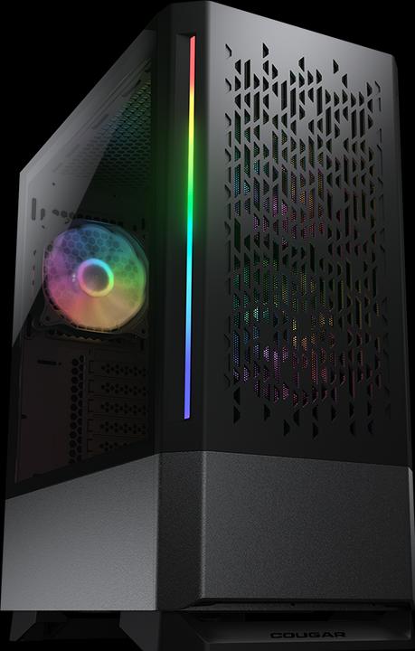 Produktbild Cougar Case MX430 Air RGB Black (ATX, mATX, Mini-ITX)