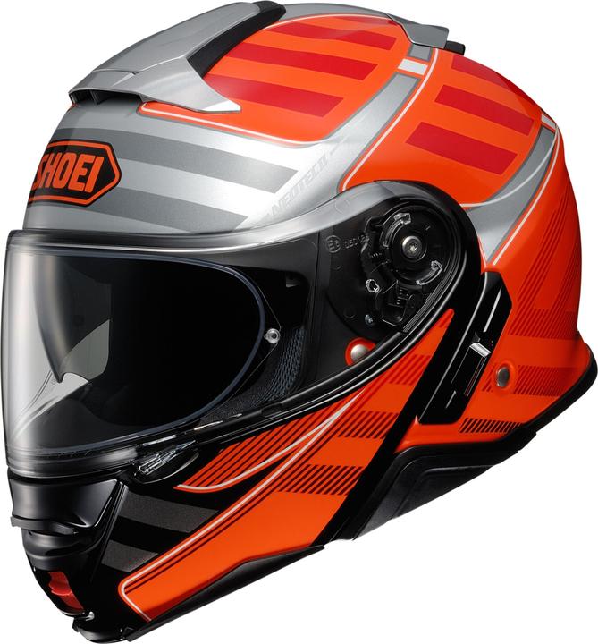 Schwarz, Silber, Orange