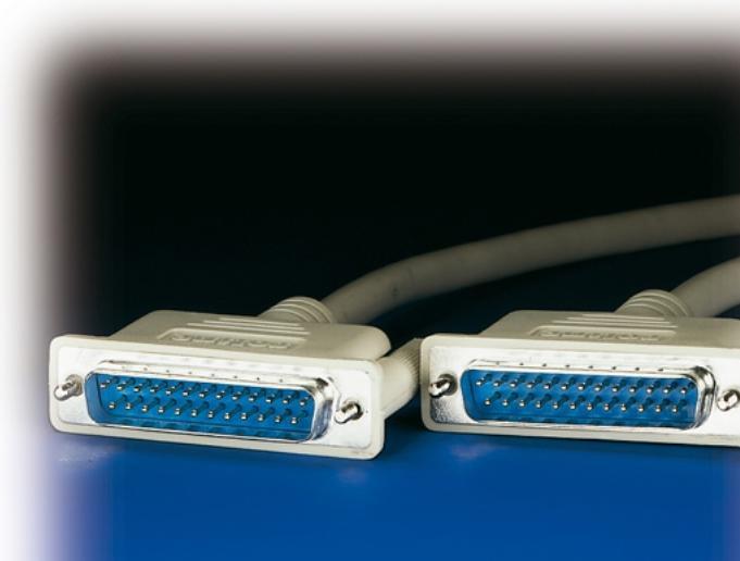 Actual product image Roline Serial cable, male Sub-D 25 / male Sub-D 25 (4.50 m, VGA)