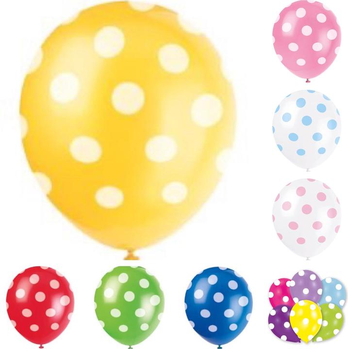 Immagine prodotto Unique Palloncini rossi con puntini bianchi