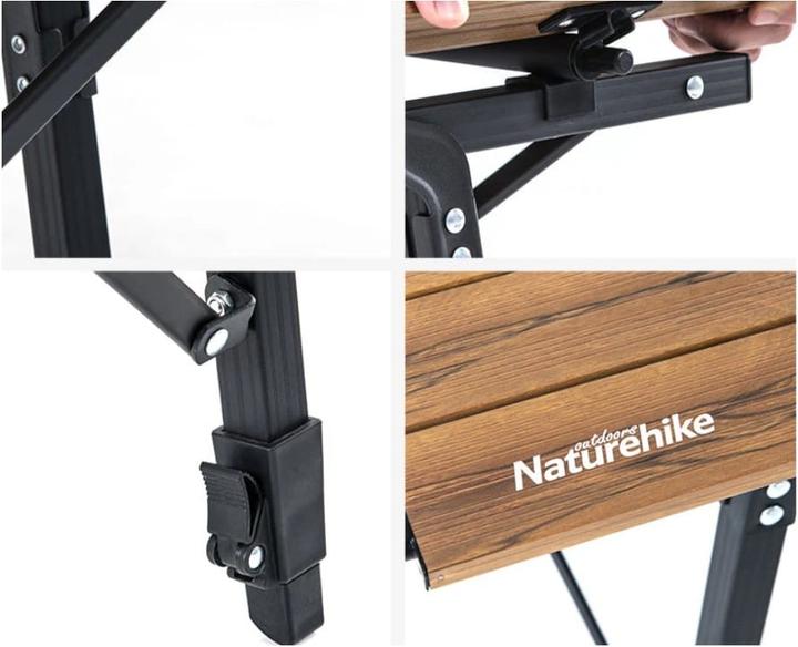 Immagine prodotto Naturehike Tavolo da campeggio in alluminio con effetto legno