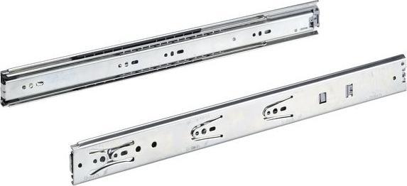Immagine prodotto Hettich Schubladenschiene Vollauszug 450 mm mit Anschlagdämpfung chromatiert 9126922 2 Stück