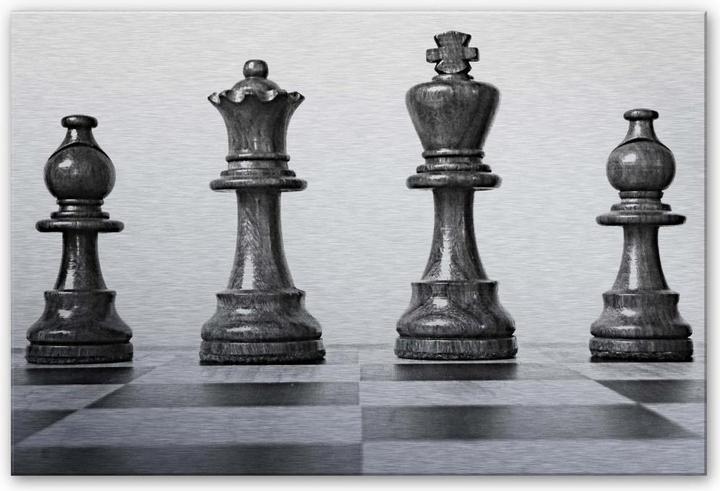 Produktbild Trenddeko Schach Symmetrie (120 x 75 cm)