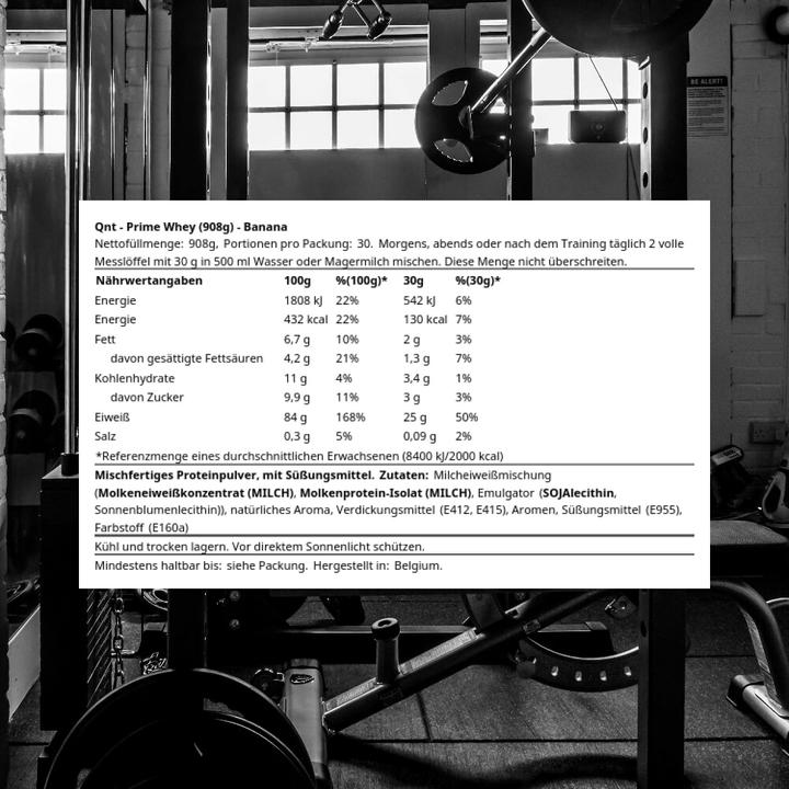Actual product image QNT Prime Whey 908g (Banana, 1 pcs., 908 g)