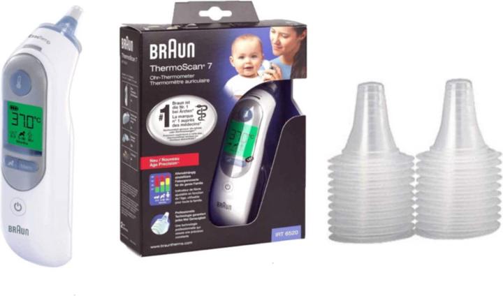Image du produit Braun IRT 6520 ThermoScan 7 + bouchons de protection LF 40