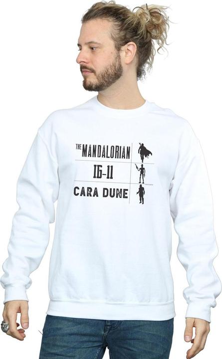 Immagine prodotto Star Wars The Mandalorian Warrior Silhouettes Felpa Uomo (L)