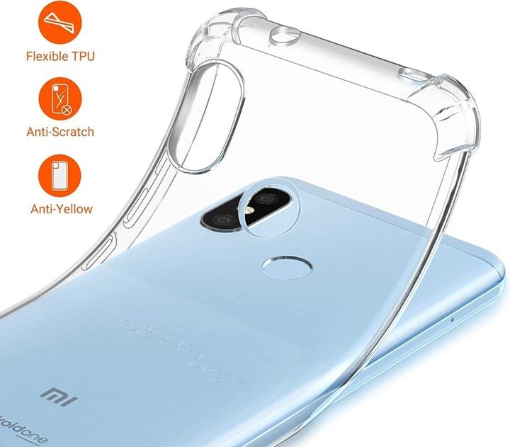 Actual product image Screenguard Xiaomi Mi A2 Lite Case Crystal Soft Airbag Bumper (Mi A2 lite)