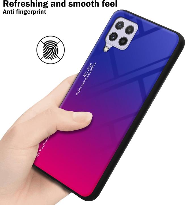 Image du produit Cadorabo TPU 2 couleurs Housse en verre (Samsung Galaxy M22, Samsung Galaxy A22, Samsung Galaxy A32)