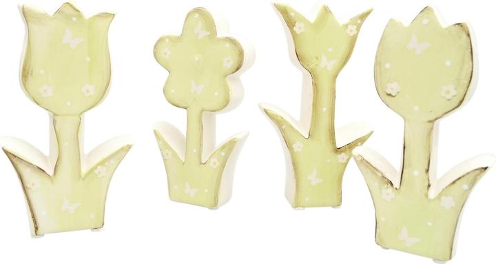 Produktbild HTI-Living Frühlingsblumen 4 er Set aus Keramik 15 cm (15 x 15 cm)