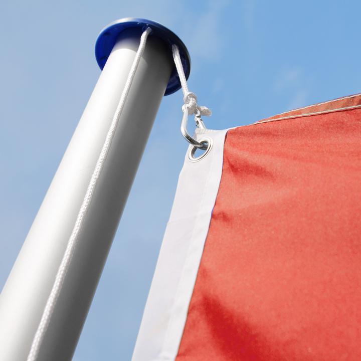 Actual product image tectake Flagpole aluminium
