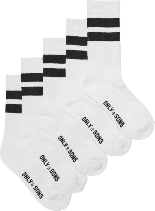 Only & Sons Onsrody Stripe Tennis Sock 5-Pack Noos