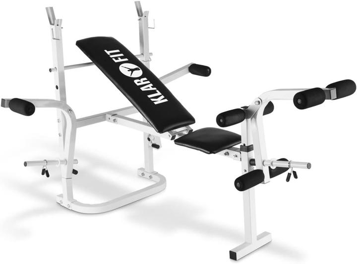Image du produit Klarfit Workout Hero Banc de musculation, blanc neige
