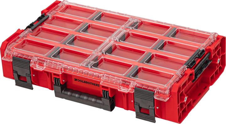 Produktbild Tool Brothers Toolbrothers RHINO ONE Organiser XL 2.0 Long Bin RED ULTRA HD Custom stapelbar 582 x 387 x 131 mm