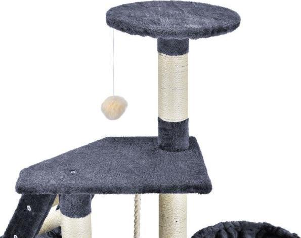 Produktbild Juskys Sams Pet Kratzbaum Buffy (118 cm, Grau)