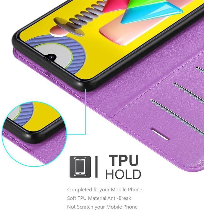 Actual product image Cadorabo Book with stand function cover (Samsung Galaxy M31)