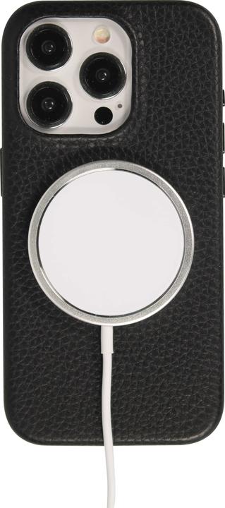 Immagine prodotto PhoneLook Coque Cuir de veau luxe grainé intégral avec boutons métalliques et MagSafe (Apple iPhone 14 Pro)