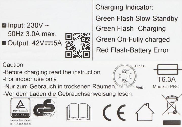 Produktbild BMZ BIKE-5A (E-Bike Ladegerät)