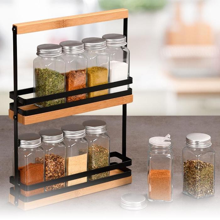 Produktbild Kesper Gewürzregal mit 10 leeren Gläsern
