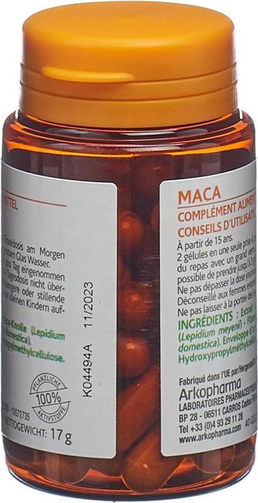 Actual product image Arkopharma Arkocaps Bio Maca Kapseln (40 Piece, Capsules, 41 g)