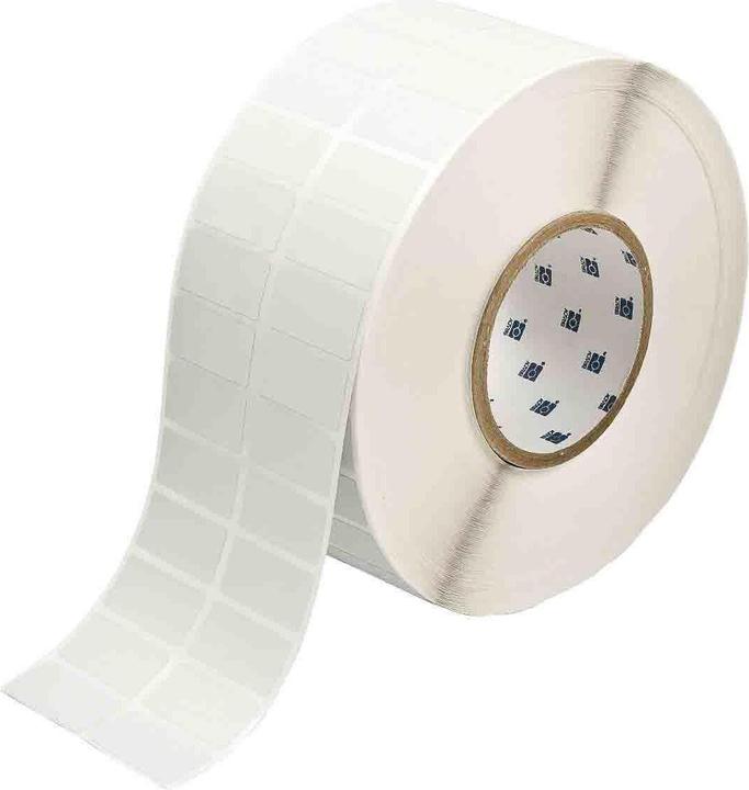 Actual product image Brady THT-6-7576-10, forgery-proof metallised polyester, silver, matt, 38.10 x 19.05 mm