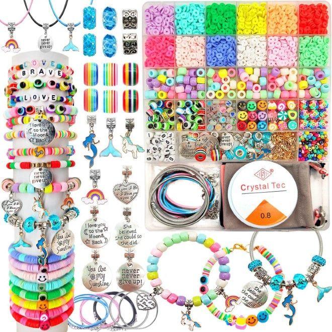 MU Classic Kinder Perlen Schmuck DIY für Armband und Kette