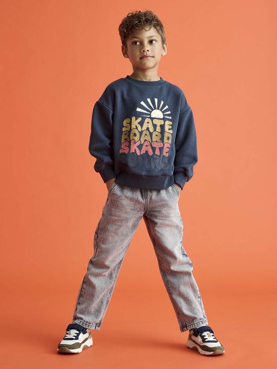 Image du produit Vertbaudet Weite Jungen Jeans mit Dehnbund, Bundweite verstellbar (110)