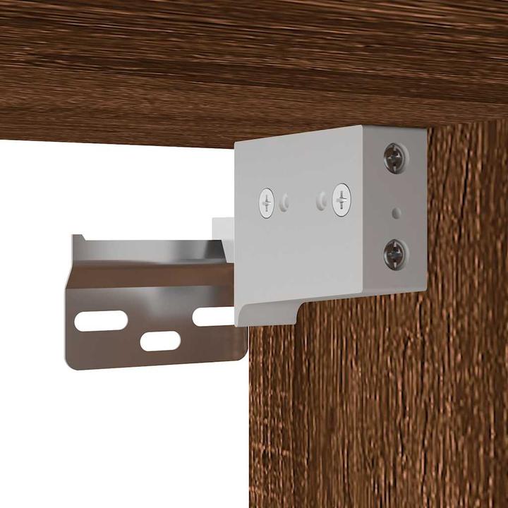Actual product image VidaXL Brown oak-look bathroom wall cabinet 80x25x40 cm wood-based material (80 x 25 x 40 cm)