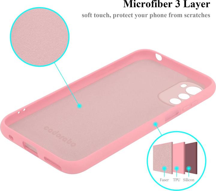 Productafbeelding Cadorabo TPU Liquid Silicone Hoesje Cover voor Motorola MOTO E32 4G / E32S (Motorola Moto E32s)