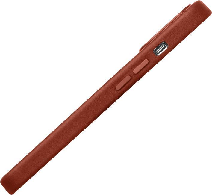 Actual product image QiAlino Coque cuir véritable (compatible MagSafe) (Apple iPhone 14)