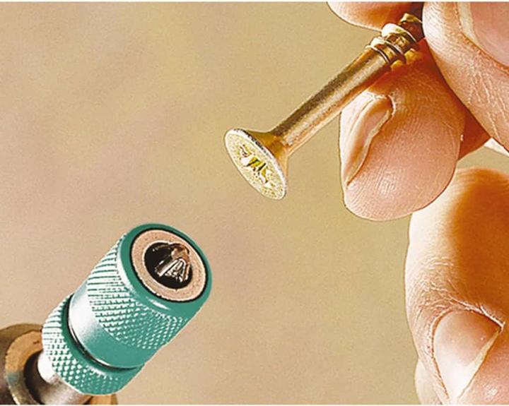 Actual product image wolfcraft Bit Holder With Depth Stop and Ring Magnet (60mm)