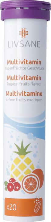 Actual product image Livsane Multivitamin (20 Piece, Effervescent tablet, 100 g)