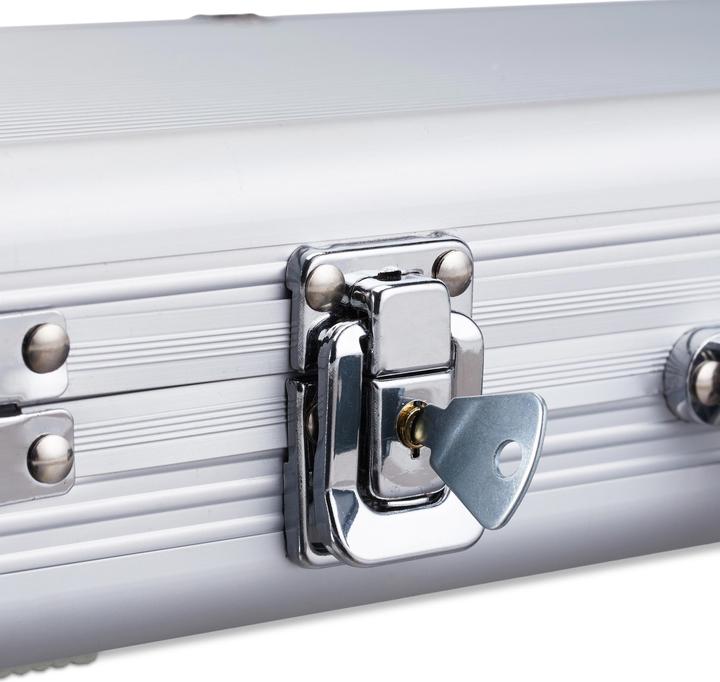 Actual product image Relaxdays Poker Case With 300 Laser Poker Chips (Multilingual)