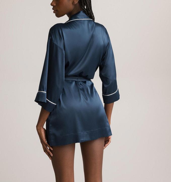 Actual product image La Redoute Collections Satin kimono with 3/4 sleeves (44, 46)