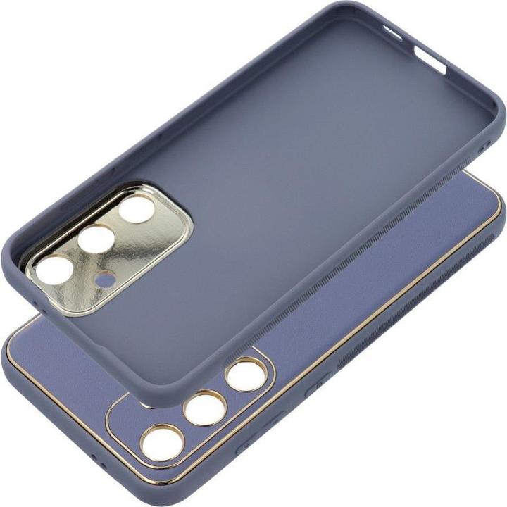 Image du produit OEM Back panel cover LEATHER case for SAMSUNG S24 Plus blue (Samsung Galaxy S24+)