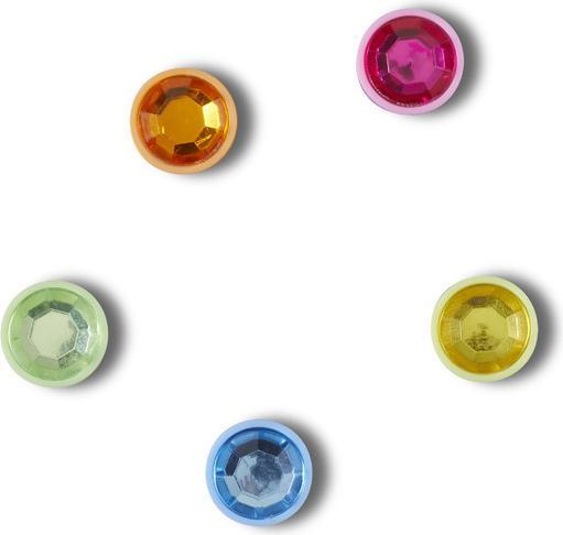 Crocs Jibbitz- JuicyGoldGemCi/5 Pack (One Size)