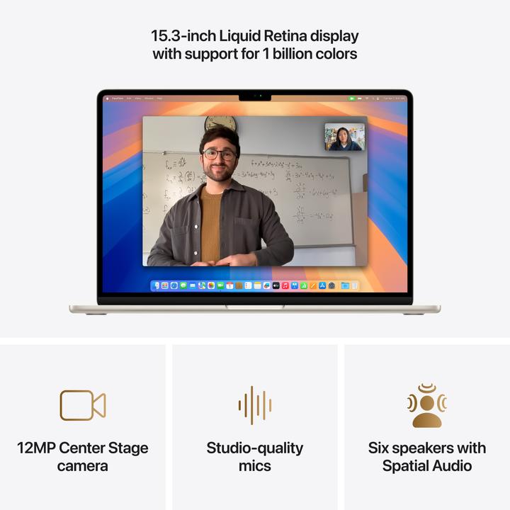 Produktbild Apple MacBook Air – 2025 (15.30", M4, 16 GB, 1000 GB, DE)