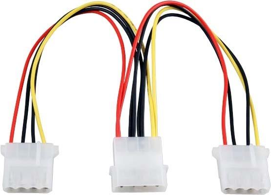 Actual product image EFB Elektronik EFB HDD power supply cable,5,25 "to 2x5,25",St-2x Bu,0,2m