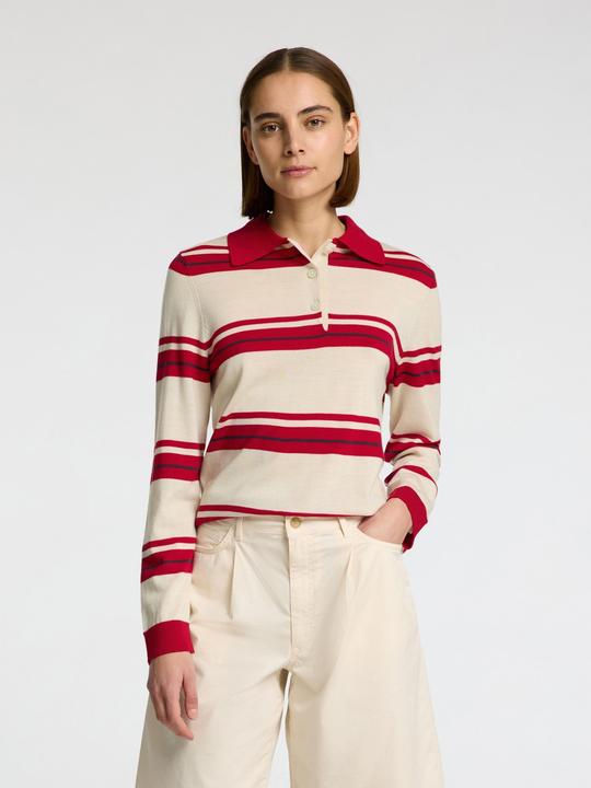 Immagine prodotto Selected Femme 100% Merinowoll Langarm-Poloshirt (XL)