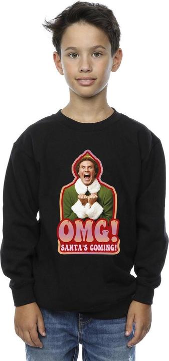 Actual product image Elf Boys Santa's Coming Sweatshirt (152, 158)