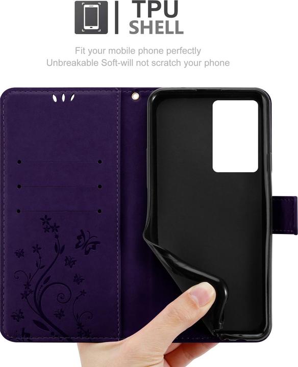 Image du produit Cadorabo Coque pour Xiaomi Poco F5 Pro pour Fleur Book (Xiaomi Poco F5 Pro)