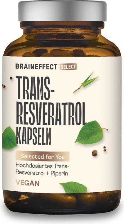 Actual product image Braineffect Trans-Resveratrol Capsules (60 Piece, Capsules, 38.40 g)