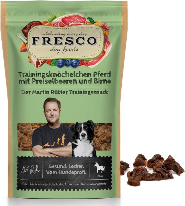 Produktbild Fresco Martin Rütter Trainingsknöchelchen Pferd&Preiselberen, 150 g (Adult, 1 Stk., 160 g)