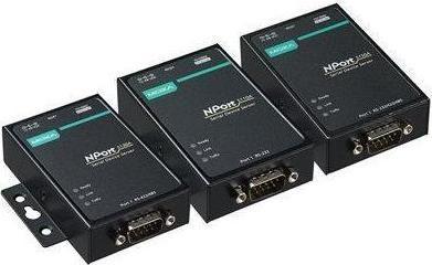 Actual product image Moxa NPORT 5130A-T - 1-port RS-422485 device server, -40 to 75C operating temperature