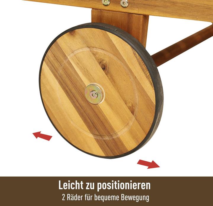 Actual product image Outsunny Folding garden deckchair made of fir wood (195 cm)