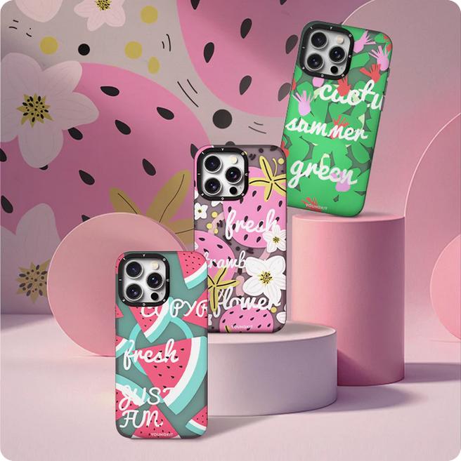 Produktbild Youngkit Hülle Summer Fruit-Themed Case mit Magsafe Wassermelon (Apple iPhone 15)