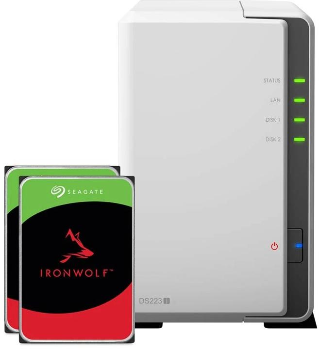 Synology DS223j (2 x 4 TB, Seagate Ironwolf)